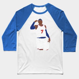 Carmelo Anthony - 3 To The Dome Celebration - NY Knicks Baseball T-Shirt